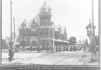 T.H. & B Ry. Station Hamilton