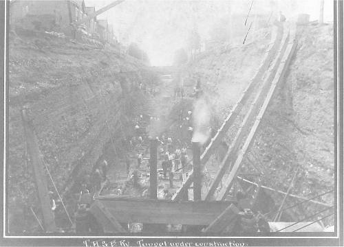 T.H. & B. Ry. Tunnel under Construction, Hamilton
