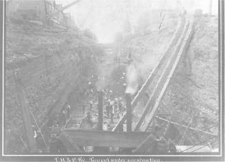 T.H. & B. Ry. Tunnel under Construction, Hamilton