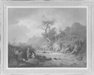 A River Landscape with Anglers