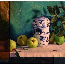 Composition with Urn, Quince and Pence (Contemporary Still-Life #31)