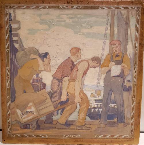 The East of Canada, sketch from the Reading Room at Parliament, House of Commons