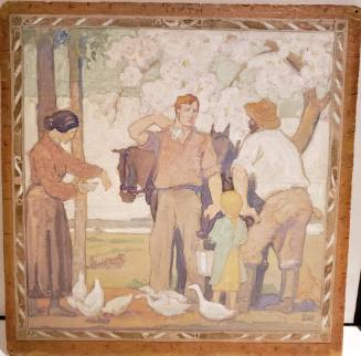 The South of Canada, sketch from the Reading Room at Parliament, House of Commons