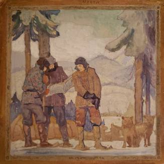 The North of Canada, sketch from the Reading Room at Parliament, House of Commons
