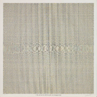 Blue grid, red circles, black and yellow arcs from opposite sides.