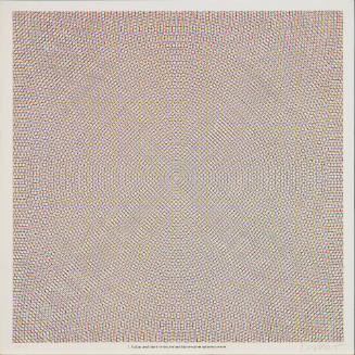 Yellow grid, black circles, red and blue arcs from adjacent corners.