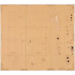 Exhibition Blueprints for "Wall Drawing", 1981: