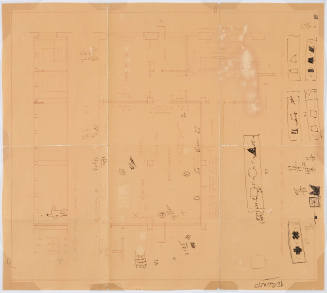 Exhibition Blueprints for "Wall Drawing", 1981: