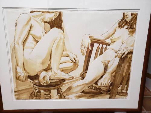 Two Female Models on Stool and Rocker