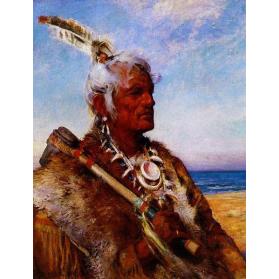 Portrait of Chief Red Cloud, Iroquois Indian