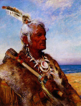 Portrait of Chief Red Cloud, Iroquois Indian
