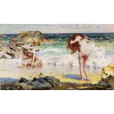 Bathers on the Beach of the Mediterranean