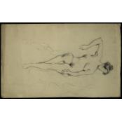 Untitled (Faceless Female Nude in a Seated Position)