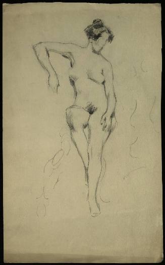 Untitled (Faceless Female Nude in a Seated Position)