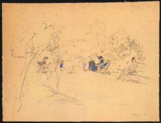 Untitled (Pram, Children and Adults in Park)
