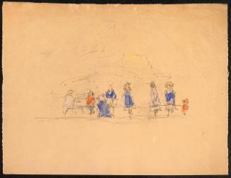Untitled (Women and Child on Park Bench)