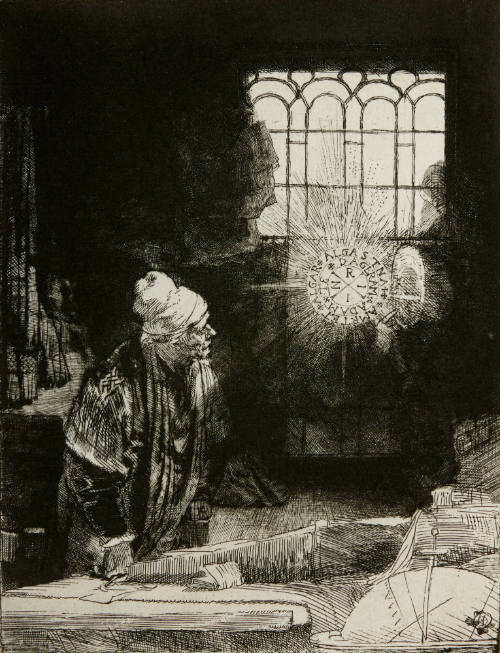 Faust in his Study, Watching a Magic Disk