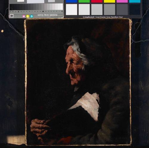 Portrait of Old Woman Reading
