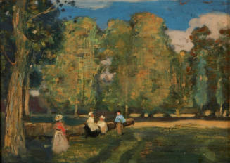 Four Figures in a Park