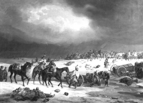 Napoleon Retreating from Moscow