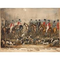 Meeting of the Garrison Hounds, Nov. 1840, London, Canada