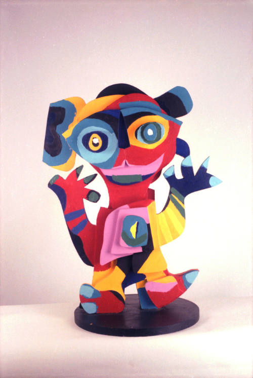 Oiseau Clown Fond Rond