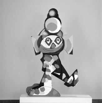 Clown blanc et noir