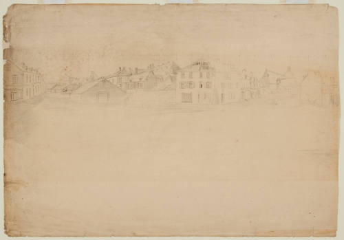 Section of a City with Destroyed Buildings