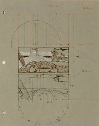 Traveller Sketches: Two Geometric Compositional Ideas and One Study View Thru Windshield