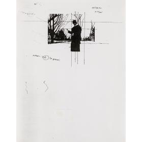 Traveller Sketches: Photocopy of a Photocopy of a Standing Man with Additions