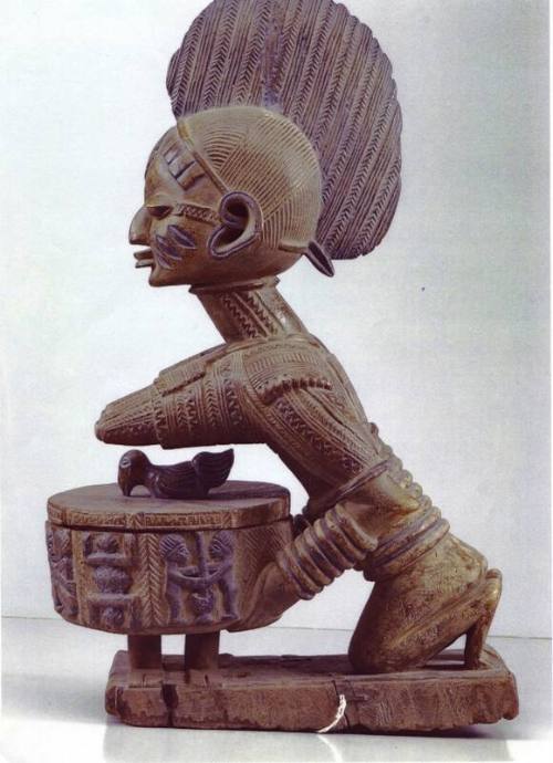 Yoruba Figure with Bowl