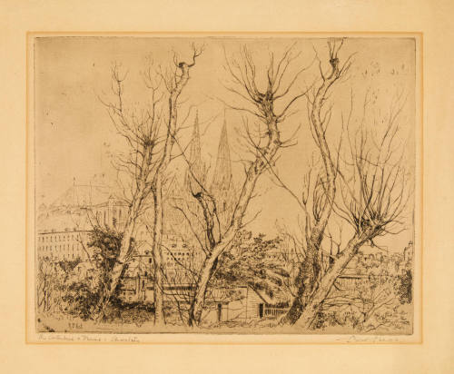 Cathedral and Trees, Chartres