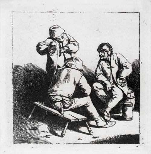 Three Peasants in Conversation