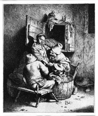 A Man Caressing a Tavern Hostess