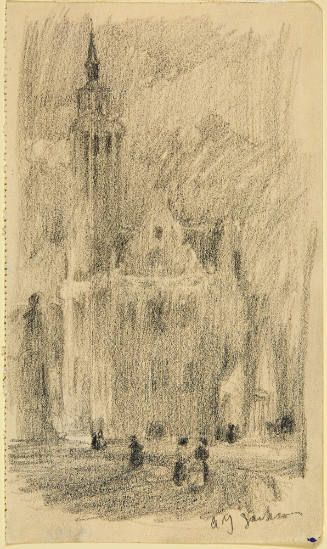 Cathedral Behind the Houses