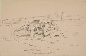 Wrecked Tank, Cambrai Road