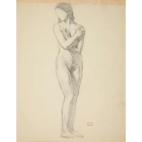 Female Nude with Arms Crossed/Femme nue avec bras croisés