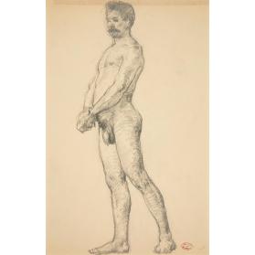 Male Nude with Clasped Hands/Nu aux mains jointes