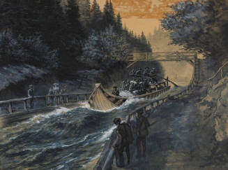 Negotiating Devil's Gulch on the Fraser River, British Columbia