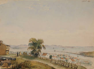 Looking Out Across the St. Lawrence Towards the Beauport Hills / Regardant à travers fleuve Saint-Lauren vers les collines  Beauport